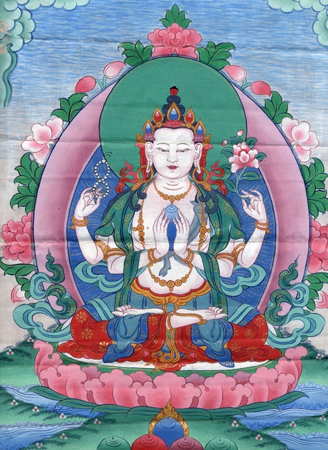 Painting of the Buddha of Compassion