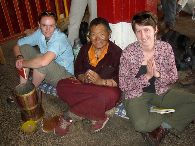 Students at the Jokhang Temple